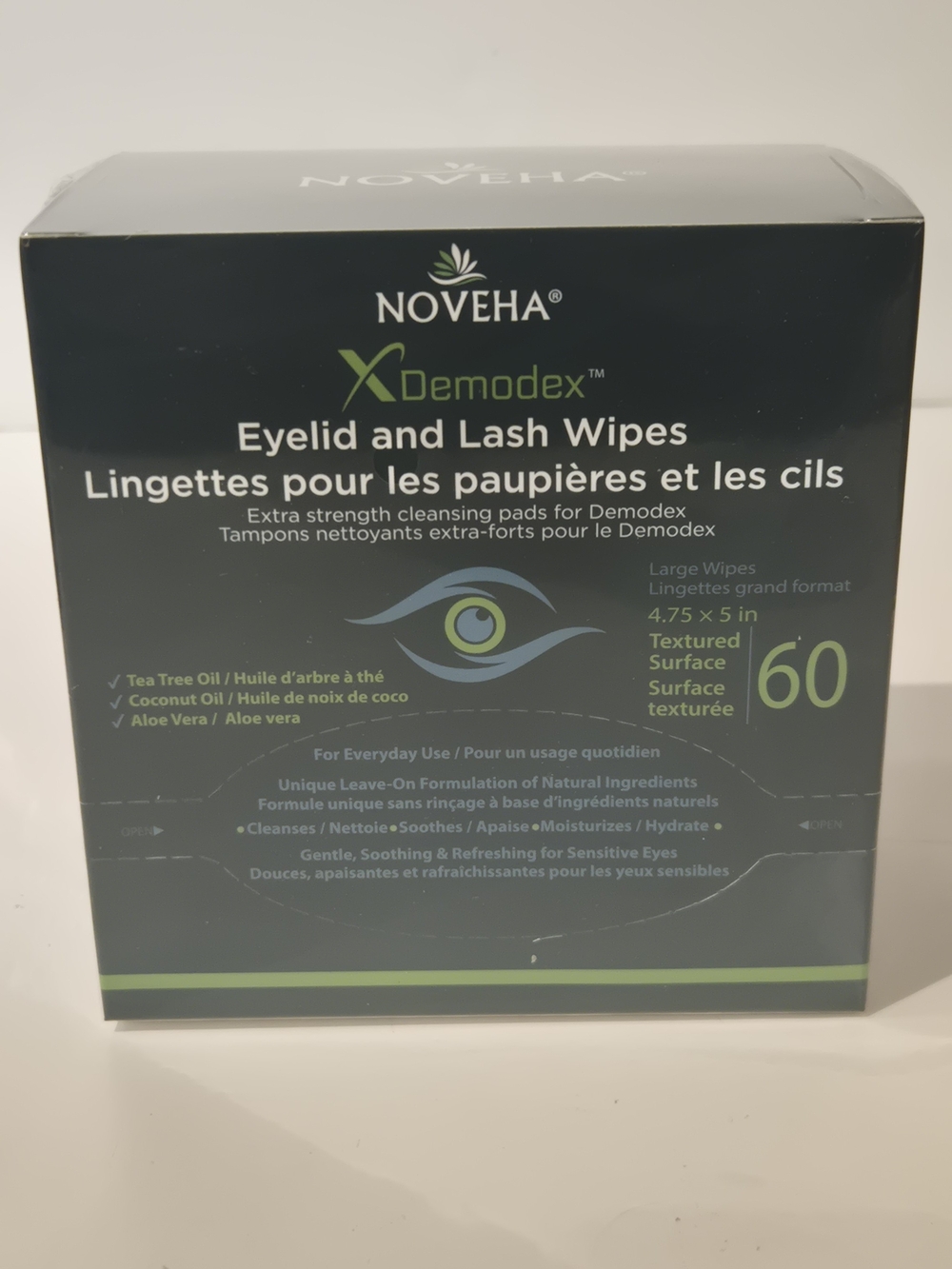 Demodex Eyelid and Lash Wipes – (60 Count)